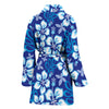 Hibiscus Pattern Print Design HB04 Women Bathrobe