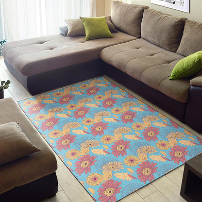 Gerberas Pattern Print Design GB04 Area Rugs
