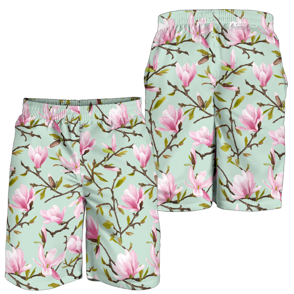Magnolia Pattern Print Design MAG04 Mens Shorts