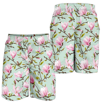 Magnolia Pattern Print Design MAG04 Mens Shorts