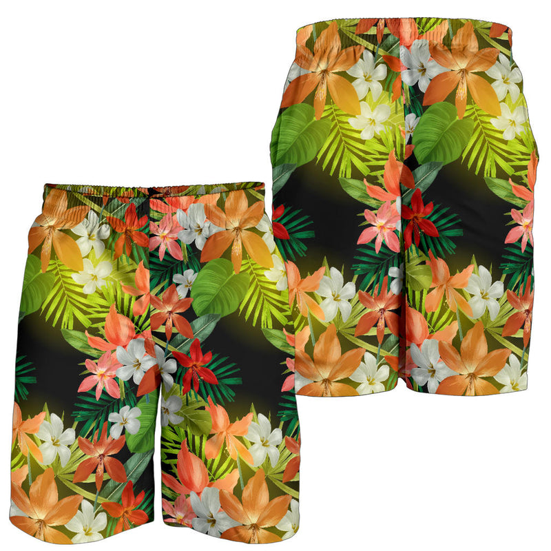 Amaryllis Pattern Print Design AL07 Mens Shorts