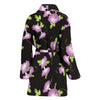 Morning Glory Pattern Print Design MG02 Women Bathrobe