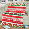 Camper Camping Ugly Christmas Design Print Fleece Blanket