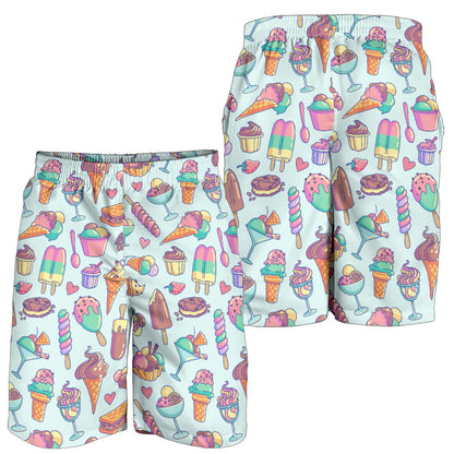 Ice Cream Pattern Print Design IC02 Mens Shorts
