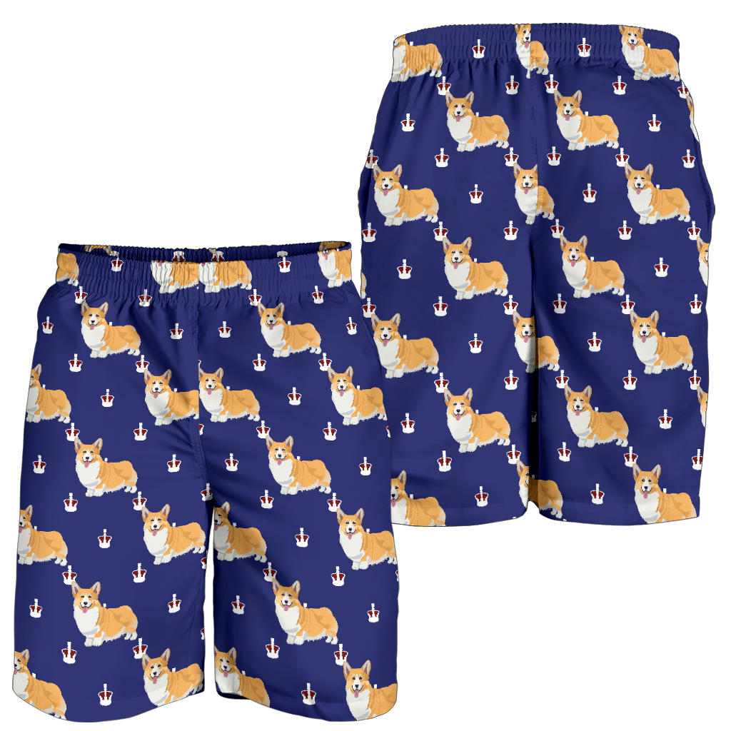 Pembroke Welsh Corgis Pattern Print Design A07 Mens Shorts