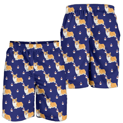 Pembroke Welsh Corgis Pattern Print Design A07 Mens Shorts
