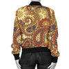 Boho Pattern Print Design 08 Women's Bomber Jacket