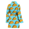 Taco Pattern Print Design TC03 Women Bathrobe