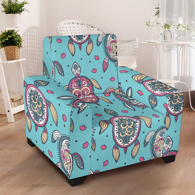 Sea Turtle Art Pattern Armchair Slipcover