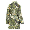 Banana Leaf Pattern Print Design BL08 Women Bathrobe