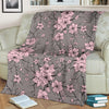 Cherry Blossom Pattern Print Design CB05 Fleece Blanket