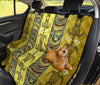 Polynesian Turtle Hawaiian Design Print Rear Dog  Seat Cover