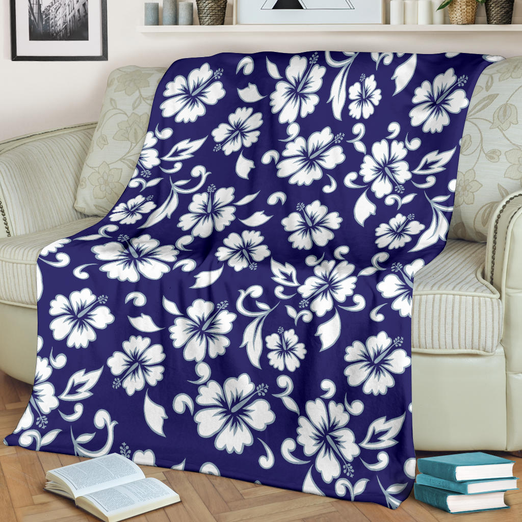 Hibiscus Pattern Print Design HB010 Fleece Blanket