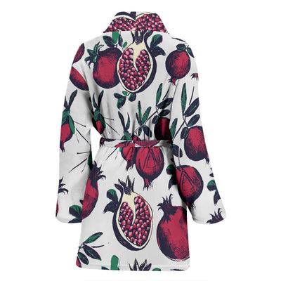 Pomegranate Pattern Print Design PG01 Women Bathrobe