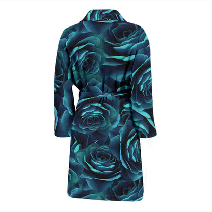 Camellia Pattern Print Design CM04 Men Bathrobe