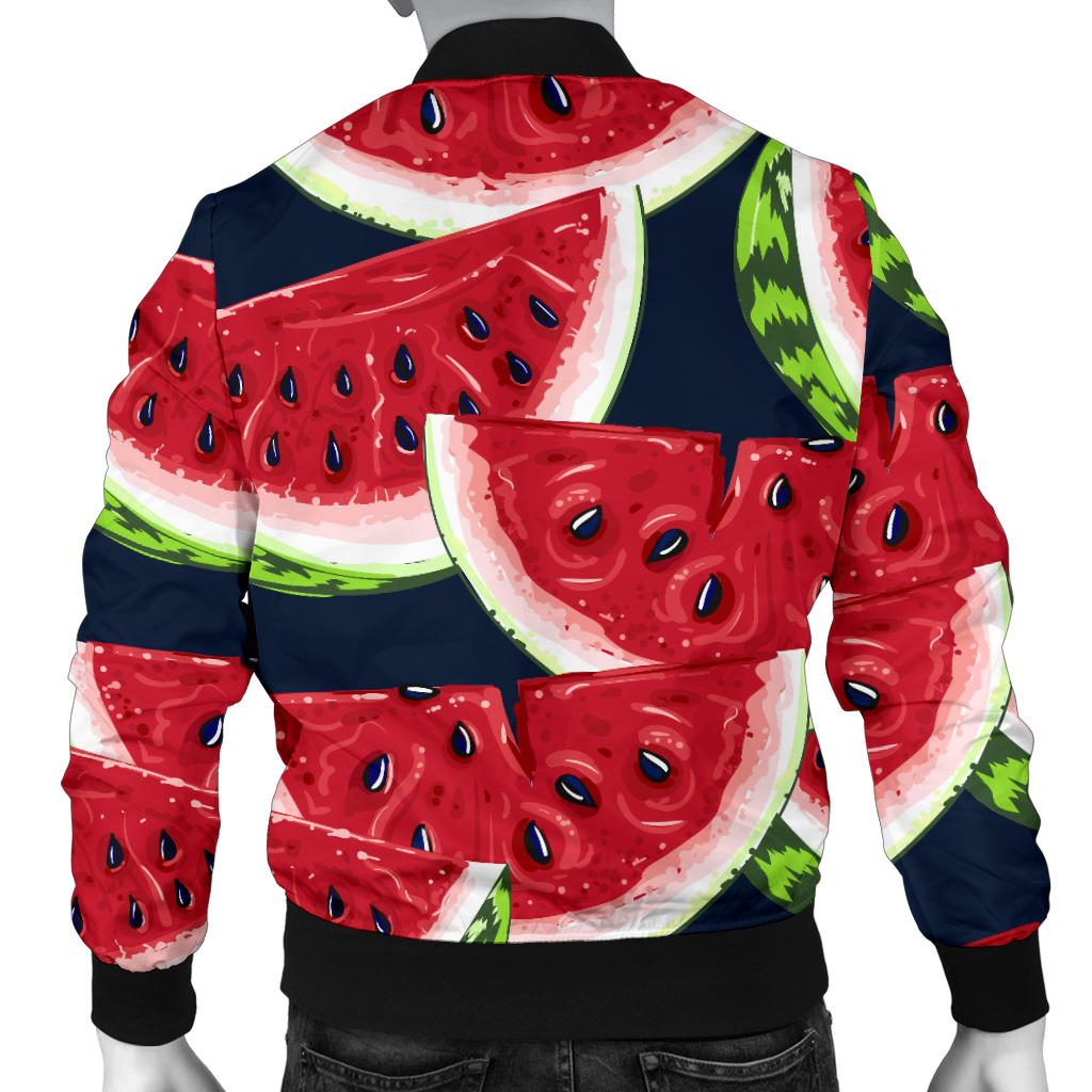 Watermelon Pattern Print Design WM011 Men Bomber Jacket