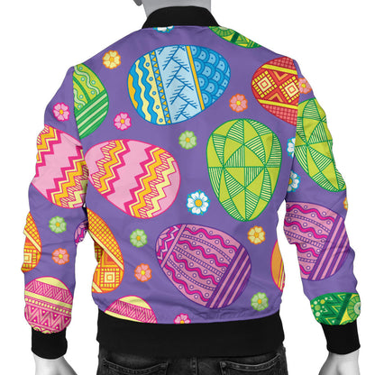 Easter Eggs Pattern Print Design RB010 Men Bomber Jacket
