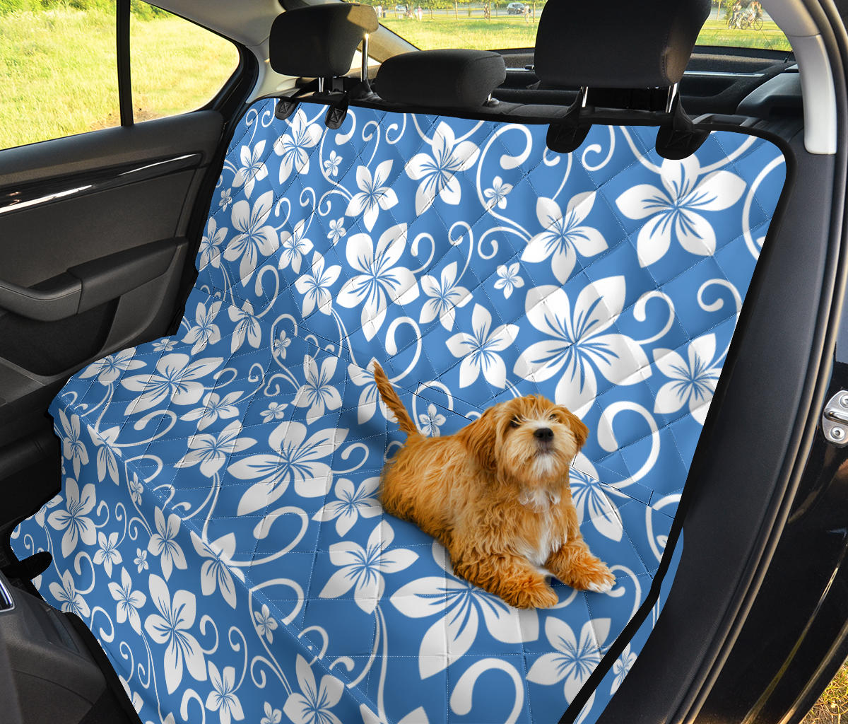Hibiscus Pattern Print Design HB09 Rear Dog  Seat Cover