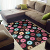 Donut Pattern Print Design DN02 Area Rugs