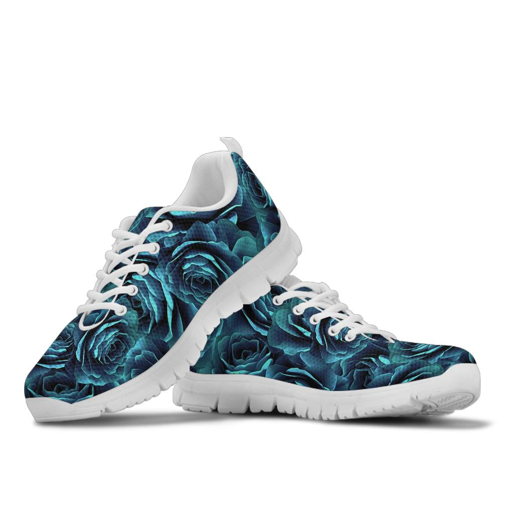 Camellia Pattern Print Design CM04 Sneakers White Bottom Shoes