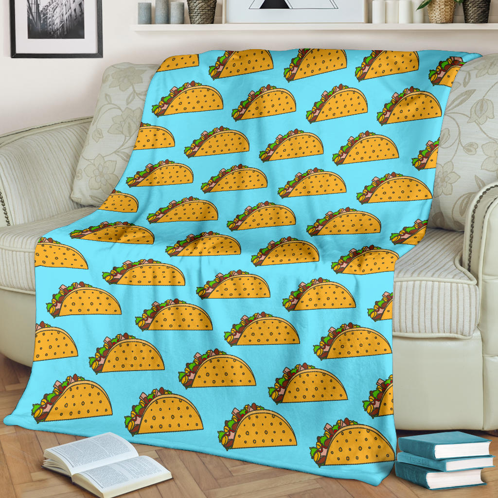 Taco Pattern Print Design TC03 Fleece Blanket