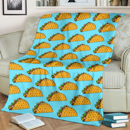 Taco Pattern Print Design TC03 Fleece Blanket
