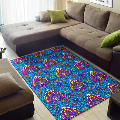 Lotus Boho Pattern Print Design LO010 Area Rugs