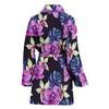 Orchid Pattern Print Design OR010 Women Bathrobe