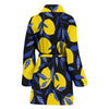 Lemon Pattern Print Design LM01 Women Bathrobe