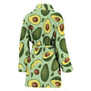 Avocado Pattern Print Design AC01 Women Bathrobe