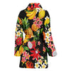 Tropical Fruits Pattern Print Design TF02 Women Bathrobe