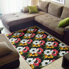 Anemone Pattern Print Design AM07 Area Rugs