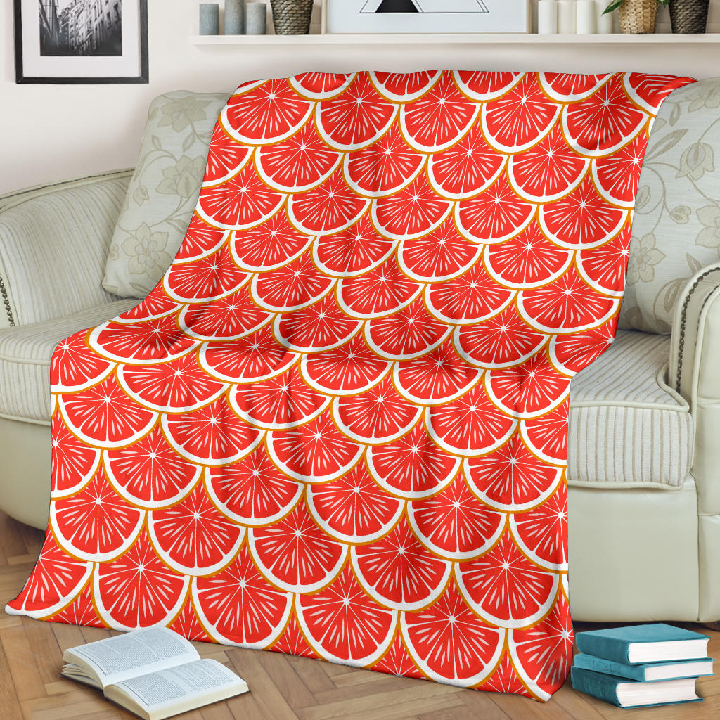 Grapefruit Pattern Print Design GF07 Fleece Blanket