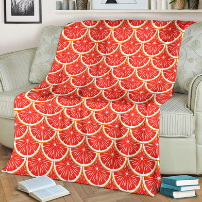 Grapefruit Pattern Print Design GF07 Fleece Blanket