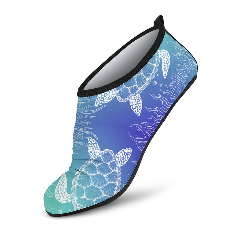 Sea Turtle Draw Aqua Water Shoes