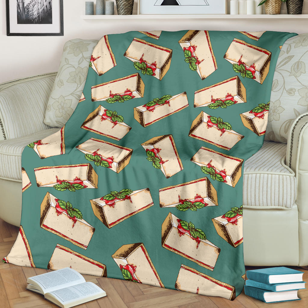 Cheesecake Pattern Print Design CK02 Fleece Blanket