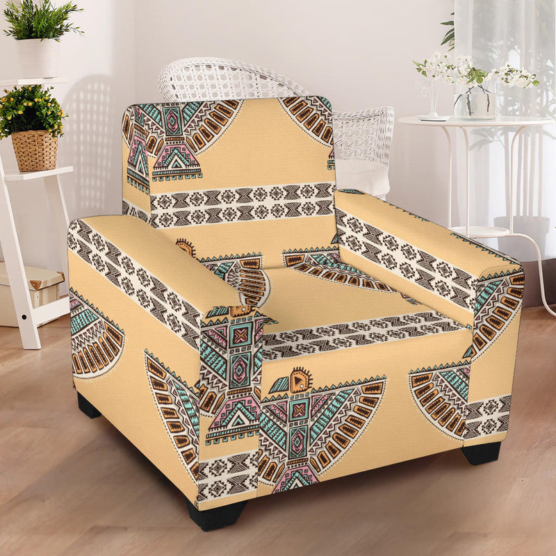 Native American Eagle Pattern Armchair Slipcover