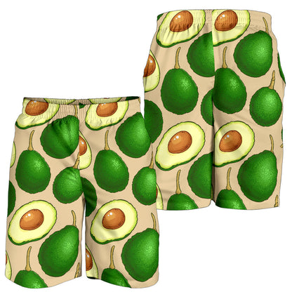 Avocado Pattern Print Design AC010 Mens Shorts