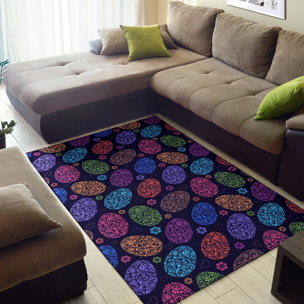 Easter Eggs Pattern Print Design RB012 Area Rugs