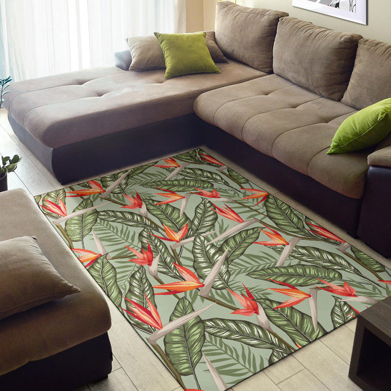 Bird Of Paradise Pattern Print Design BOP08 Area Rugs