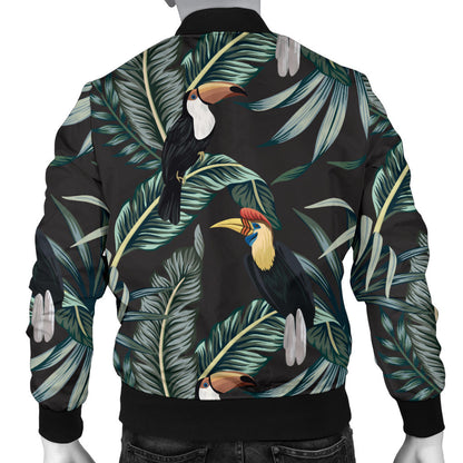 Rainforest Pattern Print Design RF06 Men Bomber Jacket