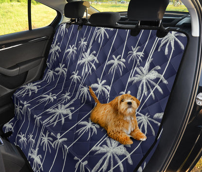 Palm Tree Pattern Print Design PT06 Rear Dog  Seat Cover