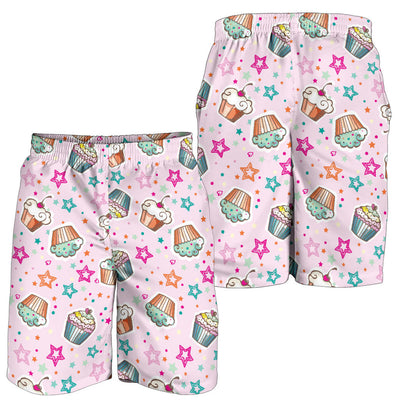 Cupcake Pattern Print Design CP03 Mens Shorts