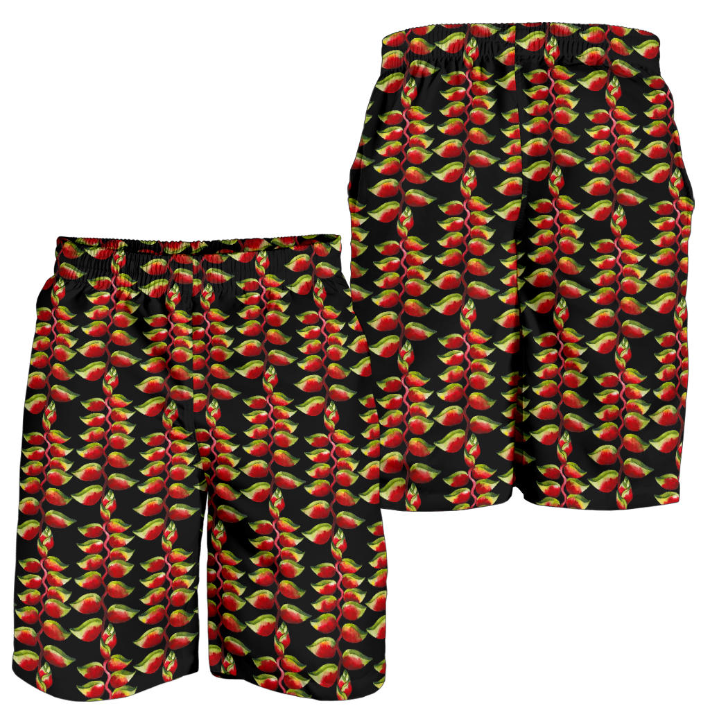 Heliconia Pattern Print Design HL05 Mens Shorts