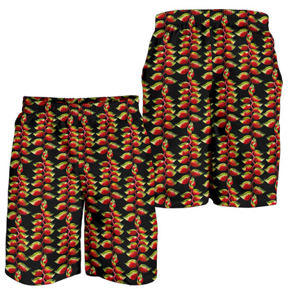 Heliconia Pattern Print Design HL05 Mens Shorts