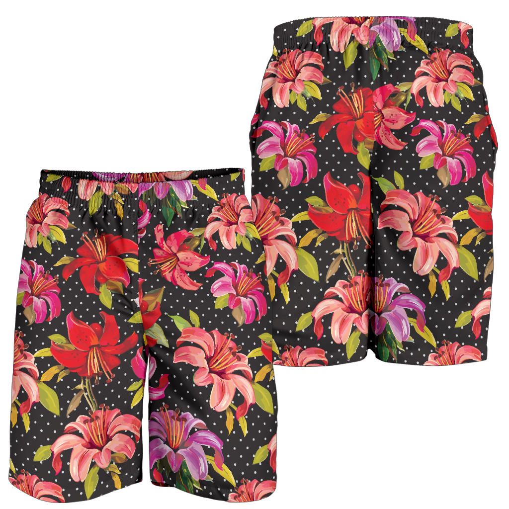 Lily Pattern Print Design LY012 Mens Shorts