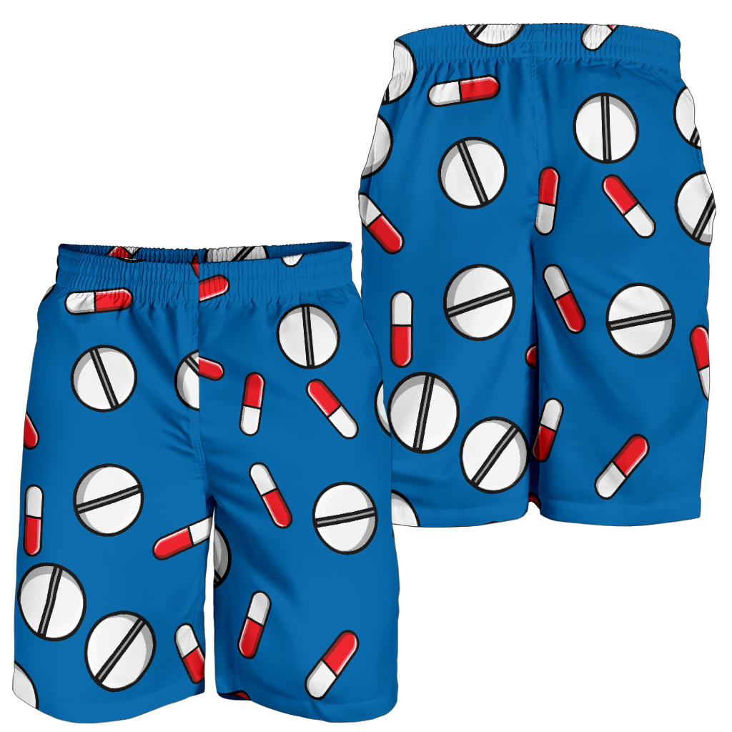 Pill Pattern Print Design A05 Mens Shorts