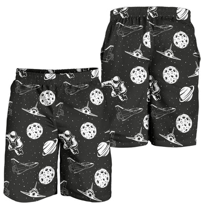 Space Astronauts Print Mens Shorts
