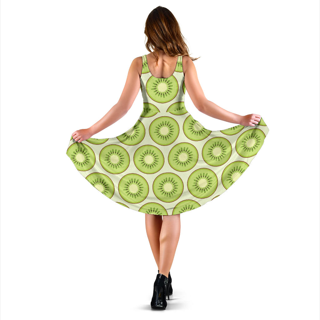 Kiwi Pattern Print Design KW02 Midi Dress
