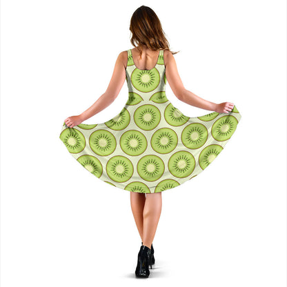Kiwi Pattern Print Design KW02 Midi Dress